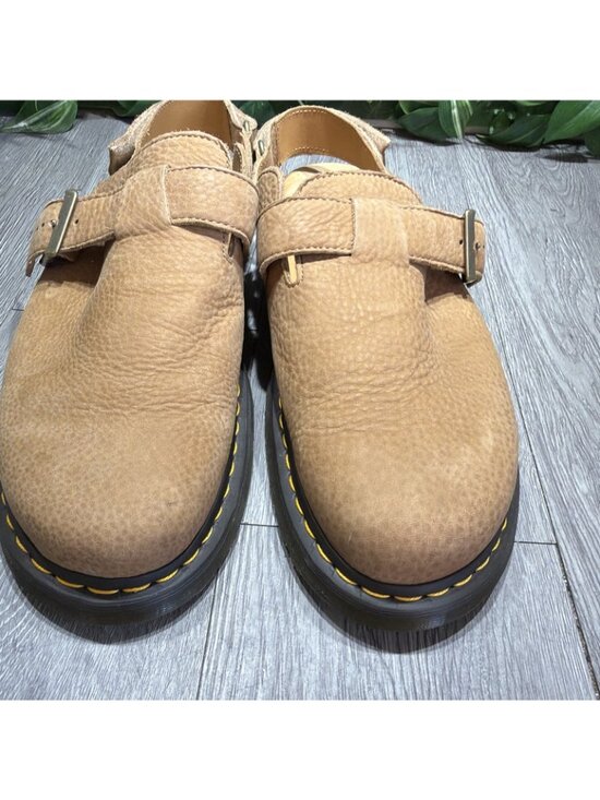 Dr Martens Jorge II Mens Size 13 Nubuck Tan Brown  Buckle Slide  Clogs main image 9